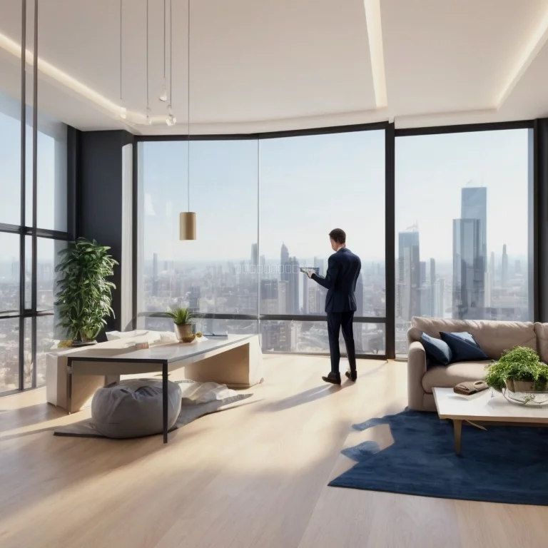 Keys on premium apartment brochure
